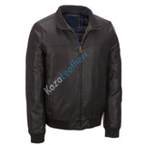 Biker Jacket - Men Real Lambskin Motorcycle Leather Biker Jacket KM223 - Koza Leathers