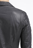 Biker Jacket - Men Real Lambskin Leather Jacket KM064 - Koza Leathers