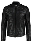 Biker Jacket - Men Real Lambskin Leather Jacket KM105 - Koza Leathers