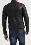 Biker Jacket - Men Real Lambskin Leather Jacket KM105 - Koza Leathers