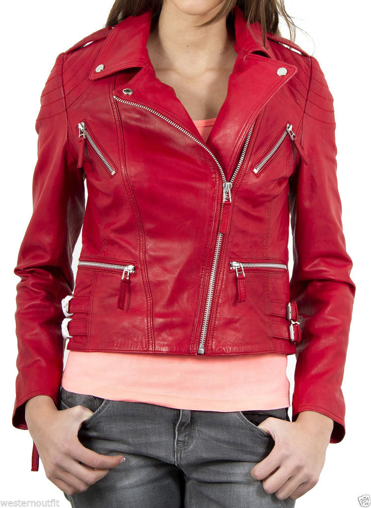 Black Women Pure Leather Biker Motorcycle Racer Cafe Party Jacket at Rs  6800 in Udaipur