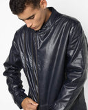 Biker Jacket - Men Real Lambskin Motorcycle Leather Biker Jacket KM620 - Koza Leathers