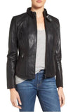 Biker / Motorcycle Jacket - Women Real Lambskin Leather Biker Jacket KW314 - Koza Leathers