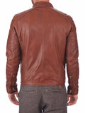 Biker Jacket - Men Real Lambskin Leather Jacket KM132 - Koza Leathers