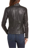 Biker / Motorcycle Jacket - Women Real Lambskin Leather Biker Jacket KW320 - Koza Leathers