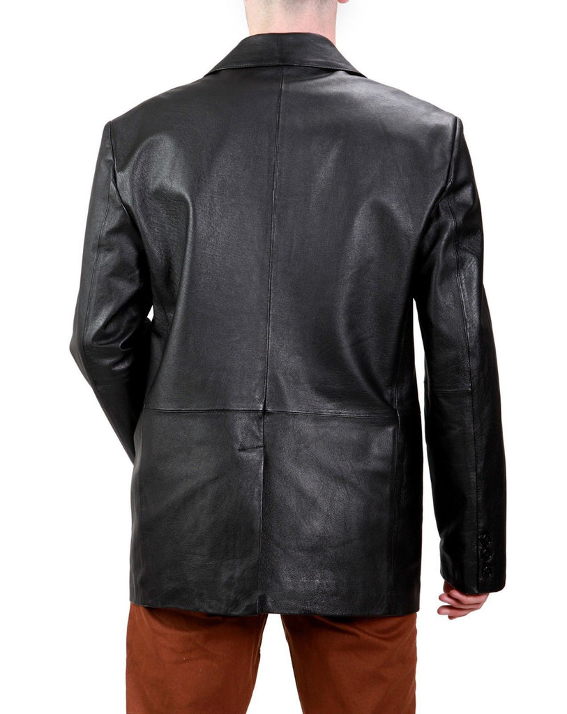 Men Real Sheepskin Leather Blazer KB013 - Koza Leathers