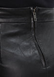 Knee Length Skirt - Women Real Lambskin Leather Slim Fit Skirt WS099 - Koza Leathers