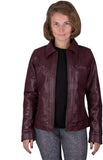 Biker / Motorcycle Jacket - Women Real Lambskin Leather Biker Jacket KW441 - Koza Leathers