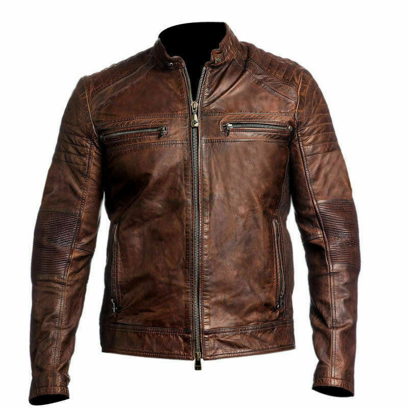 Men's Vintage Leather Jacket | Bomber & Motorcycle Vintage Leather