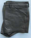 Koza Leathers Men's Real Lambskin Leather Shorts MS017